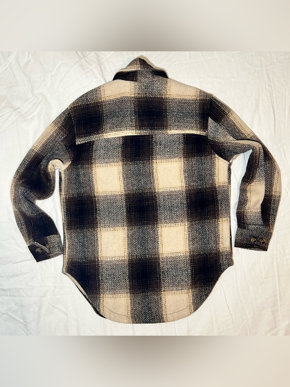 Buffalo David Bitton Plaid Shacket in Black & Tan - Picture 2 of 12